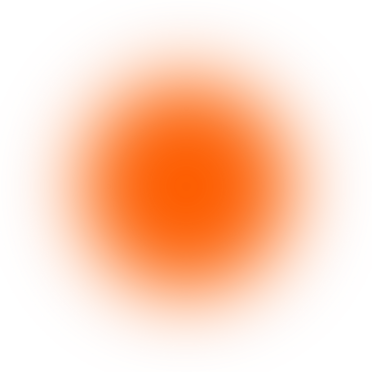 Orange Blush Blur Circle